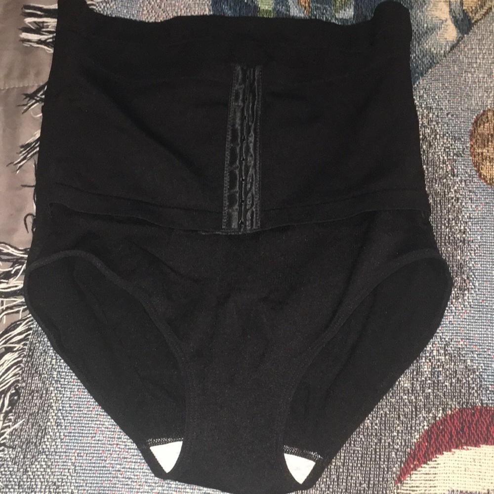 Black High-Waist Shaping Briefs - Kids